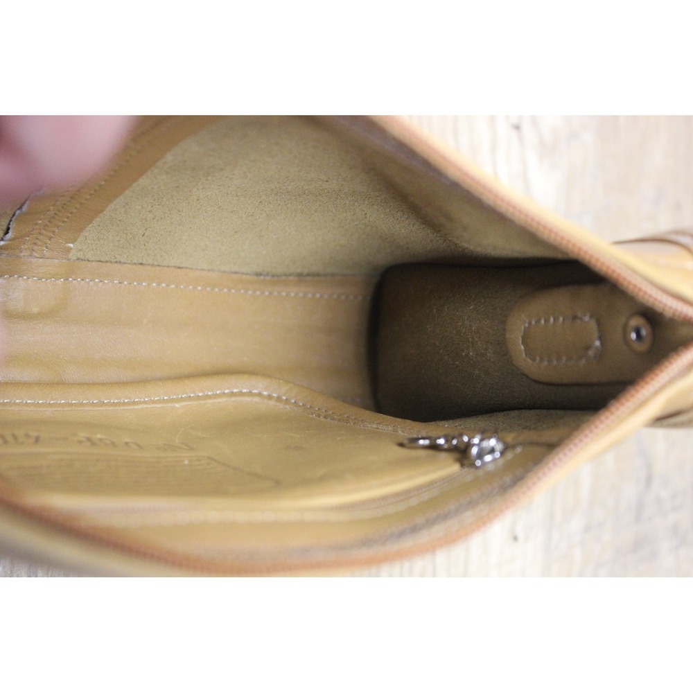 Coach Vintage Leather Shoulder Bag Women's Small Toffee Tan Zip Purse‎ 4104 - Picture 13 of 16